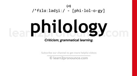 philogy meaning|philology noun .